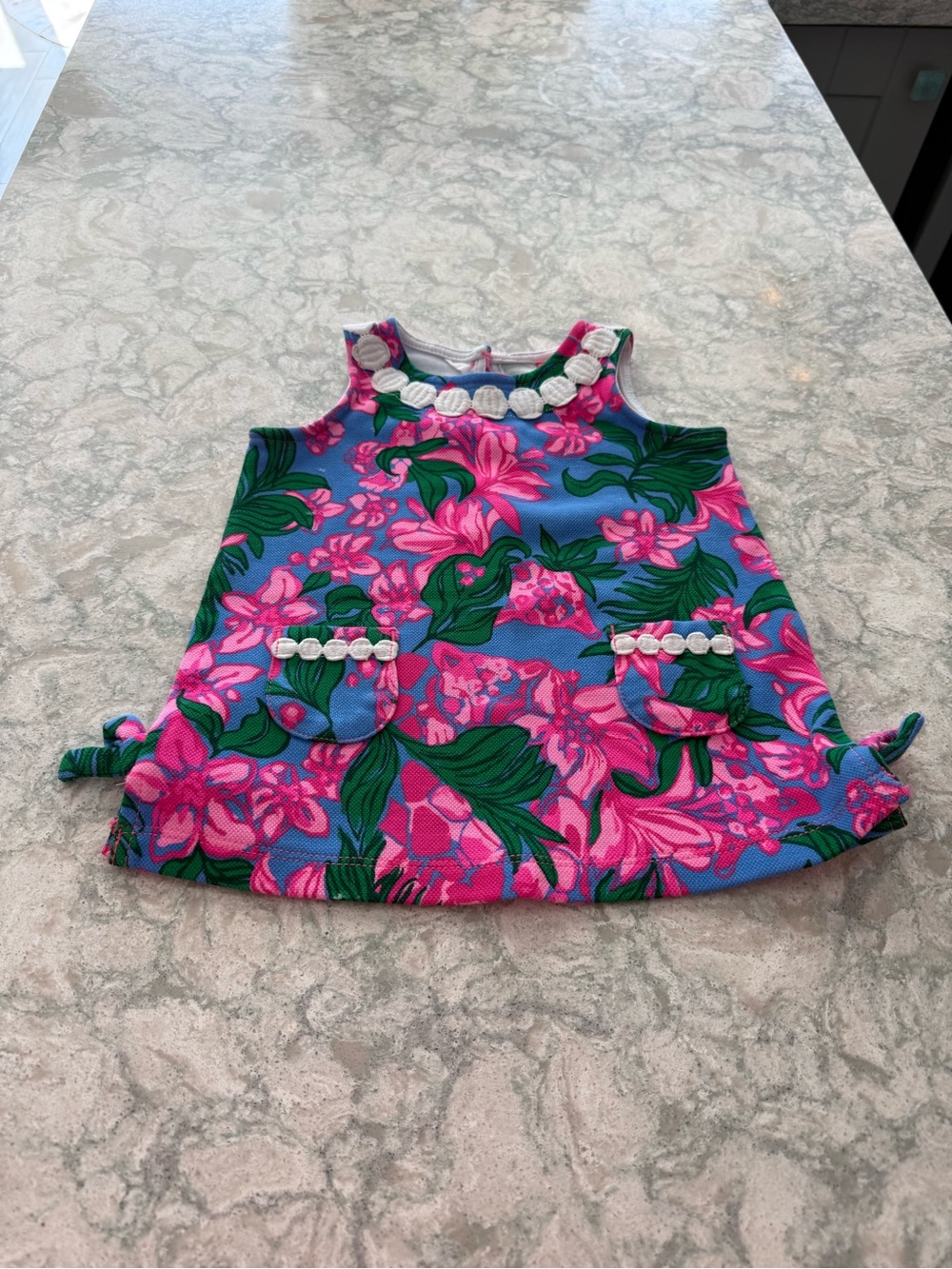 Lilly Pulitzer Baby Girls Floral Shift Dress 12–18M Like New